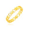 14k Yellow Gold Ring with Polished Teardrop Motifs